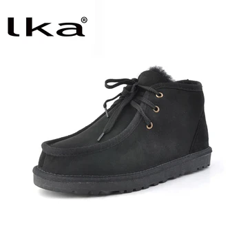 Fashion Beckham snow boot for men lace-up winter shoes real sheepskin leather nature wool fur ankle short boots free shipping
Fashion Beckham snow boot for men lace-up winter shoes real sheepskin leather nature wool fur ankle short boots free shipping