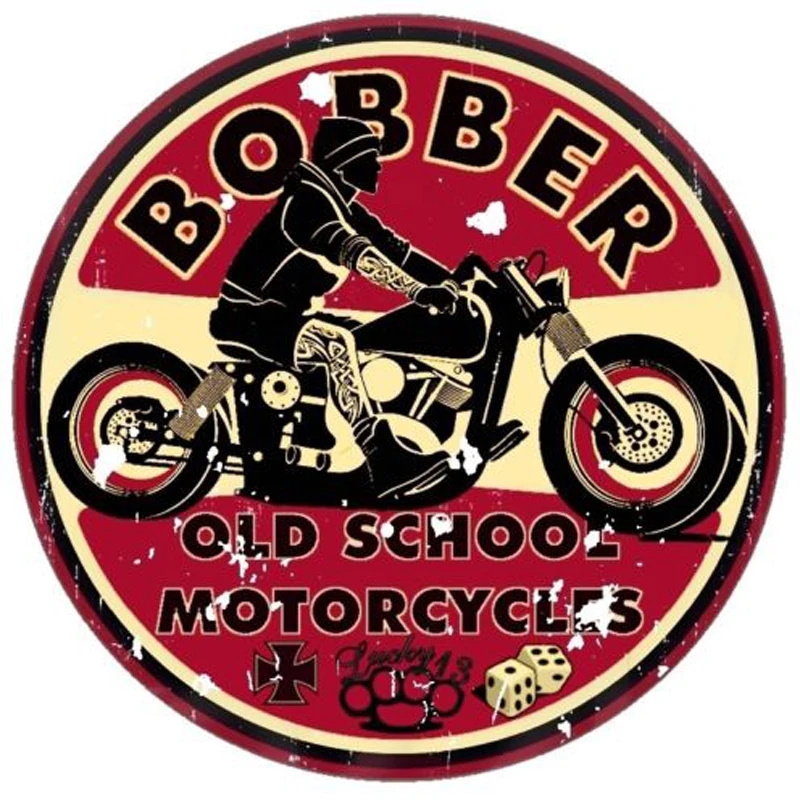 Поплавок Старая школа стикер мотоциклов Cafe Racer Ретро Винтаж #1 | Автомобили и