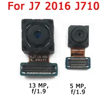 Caméra avant et arrière pour Samsung Galaxy J7 2016 J710, Module de caméra face principale, pièces de rechange Flex originales=