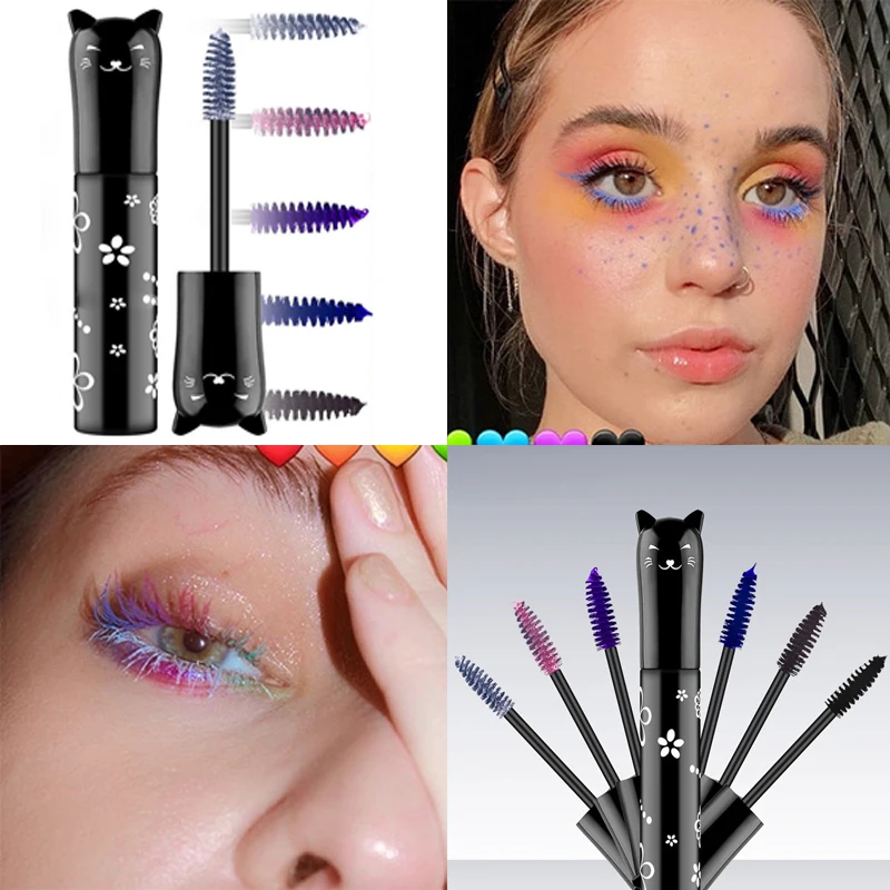 6 colors Waterproof Color Mascara Quick-drying Eyelash Thick Curl Lengthening Lasting Eye Makeup Blue Pink Black White Mascara
6 colors Waterproof Color Mascara Quick-drying Eyelash Thick Curl Lengthening Lasting Eye Makeup Blue Pink Black White Mascara