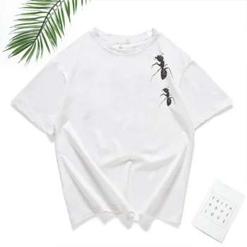 Ant Ladybug Print T Shirt Women Short Sleeve O Neck Loose Tshirt 2020 Summer Fashion Women Tee Shirt Tops 
Ant Ladybug Print T Shirt Women Short Sleeve O Neck Loose Tshirt 2020 Summer Fashion Women Tee Shirt Tops