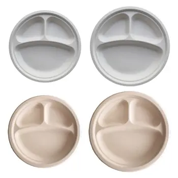50Pcs/bag 9\"/10\" Degradable Bagasse Paper Plate 3 Compartment Disposable Plate
50Pcs/bag 9\"/10\" Degradable Bagasse Paper Plate 3 Compartment Disposable Plate