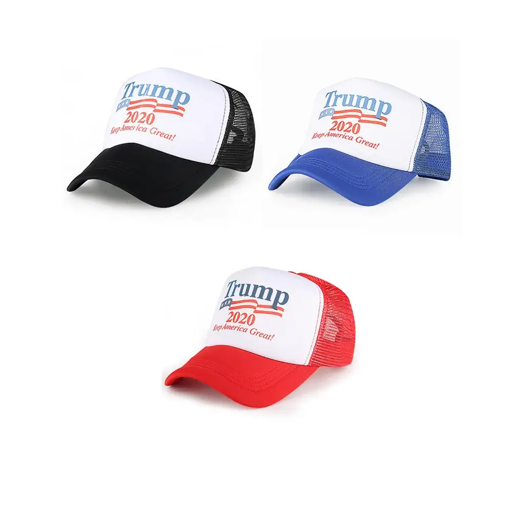 Elegant Baseball Caps Special TRUMP 2020 Logo Printed Snapback Black Red Blue Double Row Adjustable Buckle Mesh Hats Sunshade
Elegant Baseball Caps Special TRUMP 2020 Logo Printed Snapback Black Red Blue Double Row Adjustable Buckle Mesh Hats Sunshade