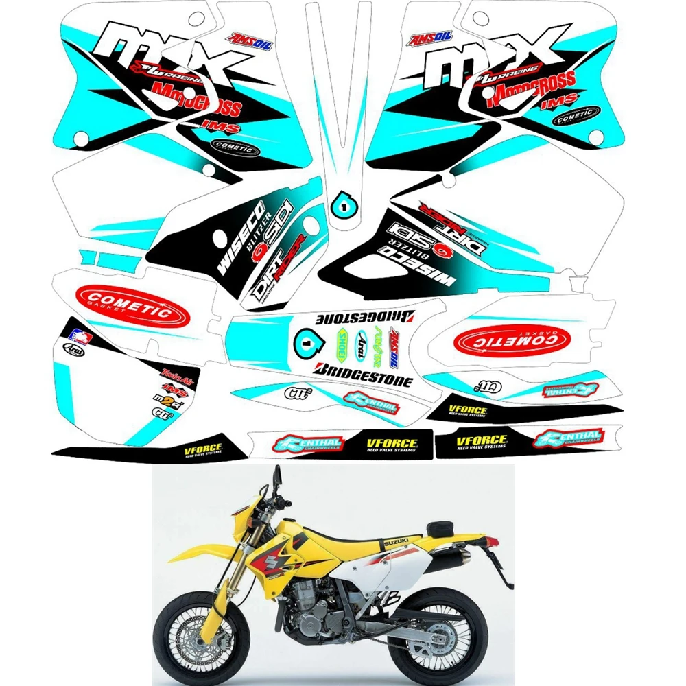 For SUZUKI DRZ400SM Graphics Decals Stickers Custom Number Name 3M Full Motorcycle Backgrounds Stickers Accessories
For SUZUKI DRZ400SM Graphics Decals Stickers Custom Number Name 3M Full Motorcycle Backgrounds Stickers Accessories
