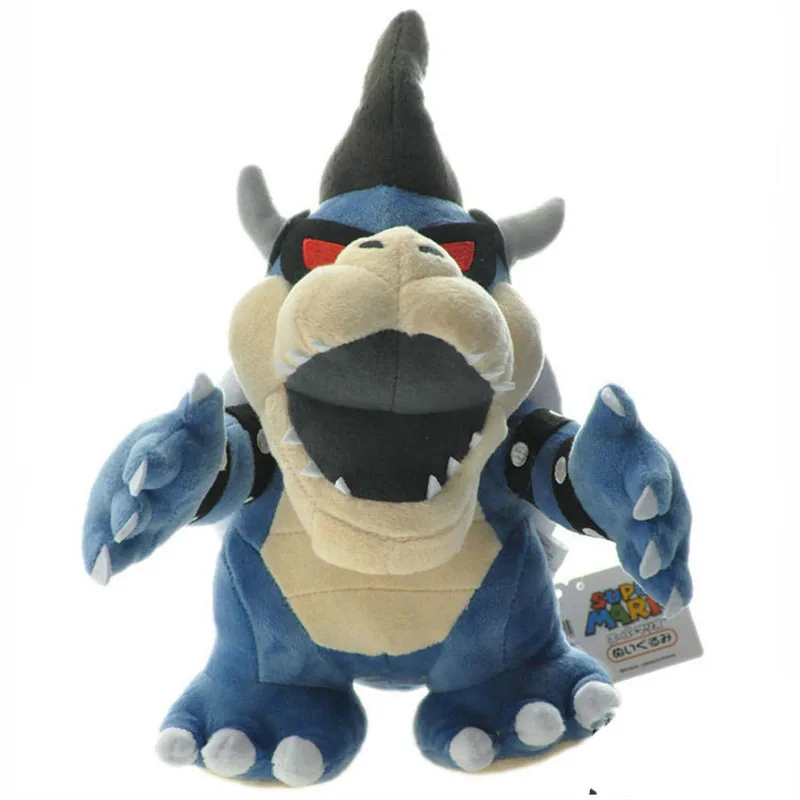 New Super Mario Bros Kuba Dragon Plush Toys King Queen Kuba Bowser Dragon Dry Bone Dark Bowser Koopa Dragon Stuffed Dolls (5)