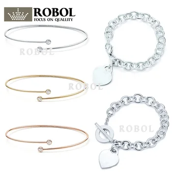 SL TFB TTFF Original Sterling Silver 925 High Quality Charm Bracelet Engraved Inscription FOR Woman Original Model Production
SL TFB TTFF Original Sterling Silver 925 High Quality Charm Bracelet Engraved Inscription FOR Woman Original Model Production