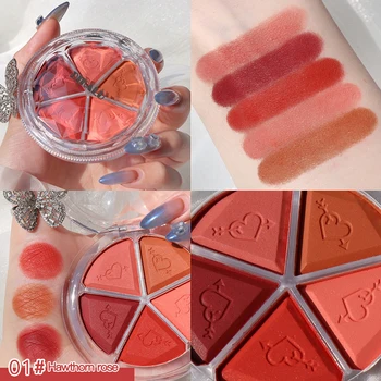 Five-color Petal Blush Eyeshadow Bean Paste Earth Matte Pearlescent Lazy Waterproof Eyeshadow Palette Makeup Shimmer TSLM2
Five-color Petal Blush Eyeshadow Bean Paste Earth Matte Pearlescent Lazy Waterproof Eyeshadow Palette Makeup Shimmer TSLM2