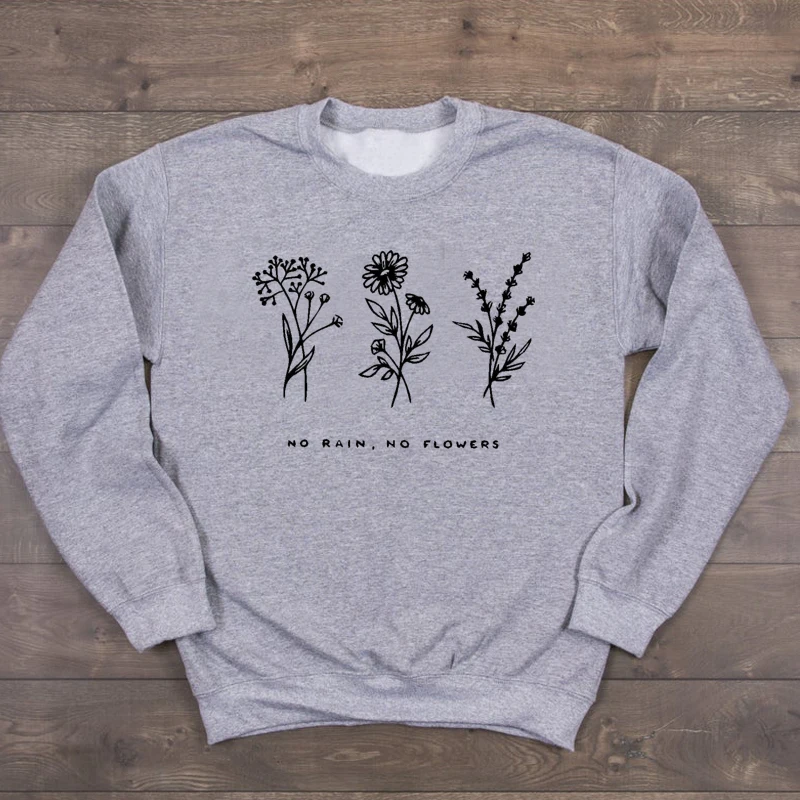 Save The Bees No Rain No Flowers Sweatshirt Aesthetic Sunflower Pullover Women Harajuku Slogan Girl Crewneck Jumpers Drop Ship
Save The Bees No Rain No Flowers Sweatshirt Aesthetic Sunflower Pullover Women Harajuku Slogan Girl Crewneck Jumpers Drop Ship