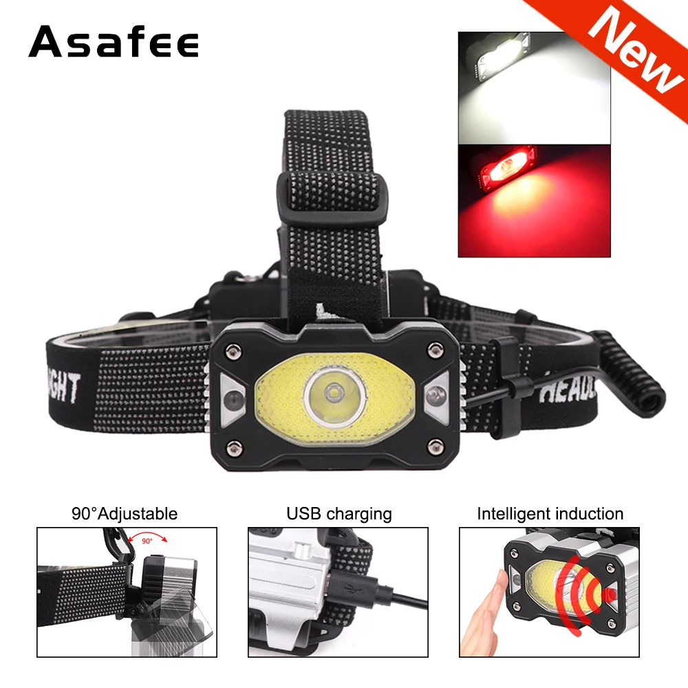 New Motion Sensor Headlamp XPG COB LED Headlight 5 Modes Portable Glare Head Lamp Camping Hunting Light Headlight Head Torch
New Motion Sensor Headlamp XPG COB LED Headlight 5 Modes Portable Glare Head Lamp Camping Hunting Light Headlight Head Torch