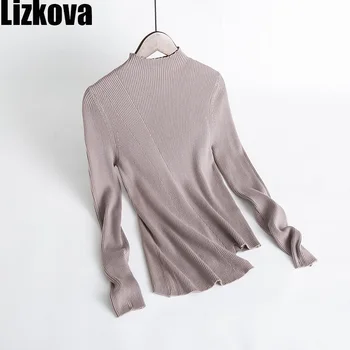 Fall Women White Half Collar Knitted Pullover Sweater Wool Blending Irregular Hem Design Concise style
Fall Women White Half Collar Knitted Pullover Sweater Wool Blending Irregular Hem Design Concise style
