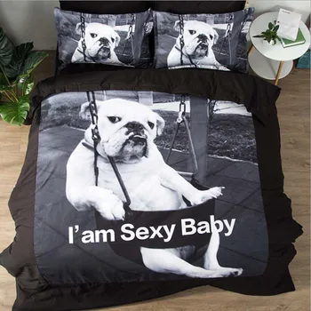 WOSTAR 3d bedding sets animal french bulldog duvet cover 220x240 and pillowcase Home Textiles luxury Bedding sets swing dog
WOSTAR 3d bedding sets animal french bulldog duvet cover 220x240 and pillowcase Home Textiles luxury Bedding sets swing dog