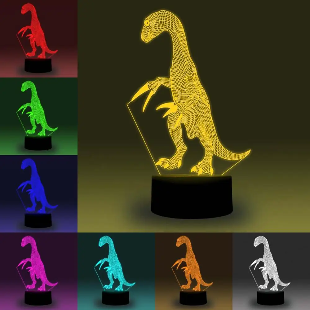 NiteApps 3D Velociraptor Dinosaur RGB LED Night Light Desk Table Illusion Lamp Holiday Birthday Gift APP/Touch Control
NiteApps 3D Velociraptor Dinosaur RGB LED Night Light Desk Table Illusion Lamp Holiday Birthday Gift APP/Touch Control