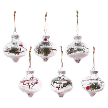 6pcs Christmas Tree Transparent Hanging Ball Decoration Xmas Filling Ball Hanging Ball Layout Decoration for Christmas New Year
6pcs Christmas Tree Transparent Hanging Ball Decoration Xmas Filling Ball Hanging Ball Layout Decoration for Christmas New Year