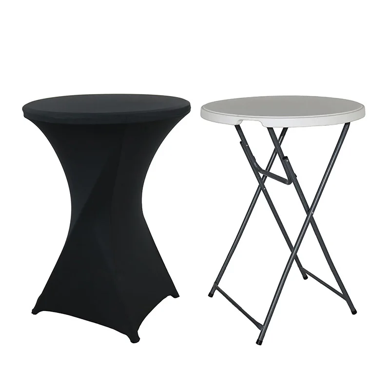 2pcs/Lot Black Stretch Cocktail Bistro Table Cover for Home Restaurant Outdoor Wedding Table decoration lycra dry bar tablecloth
2pcs/Lot Black Stretch Cocktail Bistro Table Cover for Home Restaurant Outdoor Wedding Table decoration lycra dry bar tablecloth