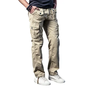 Mens Cargo Pants Military Khaki Breathable Large Size Multi Pocket Long Trouser Spliced Solid Pantalon Homme Pants Male Pockets 
Mens Cargo Pants Military Khaki Breathable Large Size Multi Pocket Long Trouser Spliced Solid Pantalon Homme Pants Male Pockets