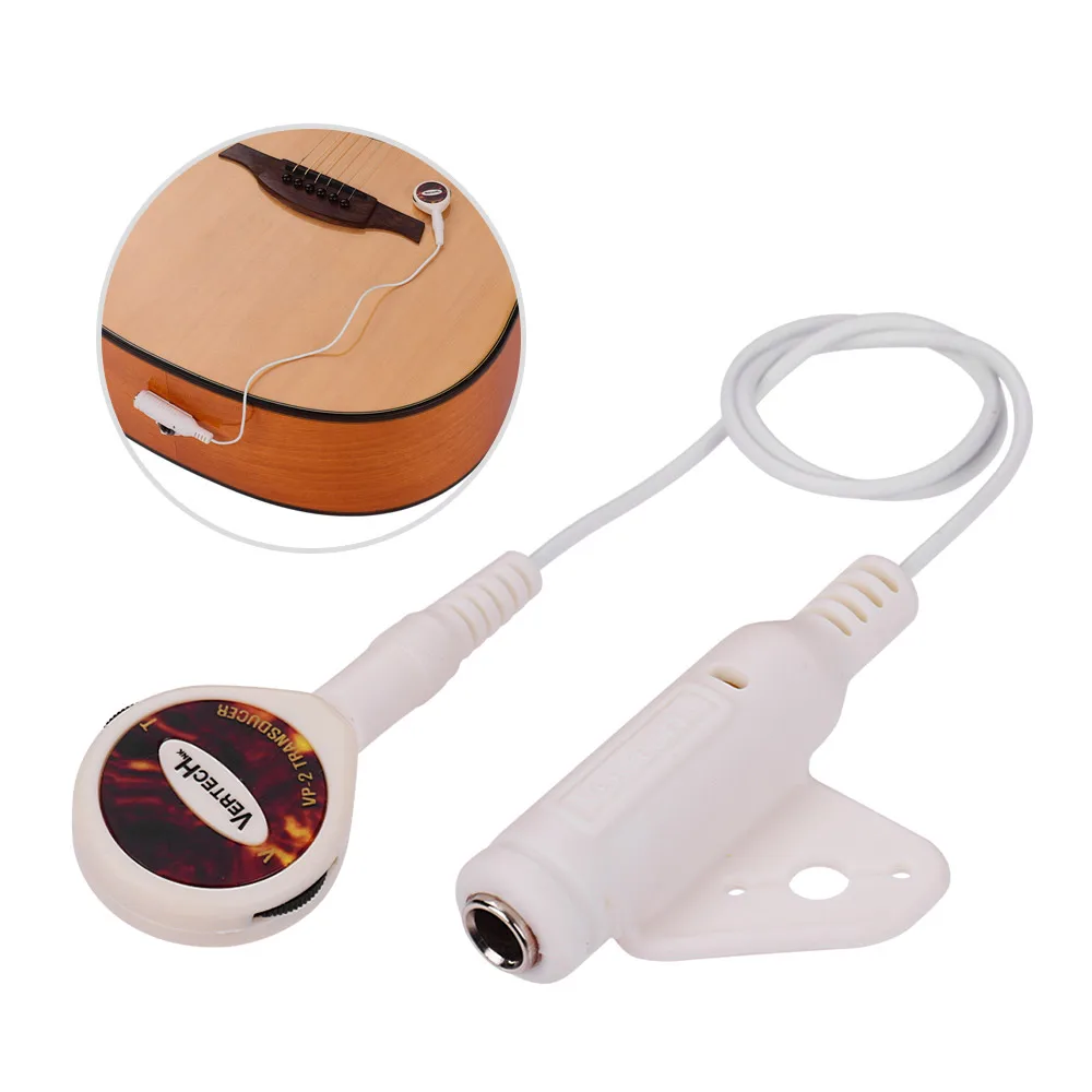 VERTECHnk VP2 Self-adhesive Guitar Pickup Transducer with Volume Tone Controls 6.35mm Endpin Jack for Acoustic Guitar Ukulele
VERTECHnk VP2 Self-adhesive Guitar Pickup Transducer with Volume Tone Controls 6.35mm Endpin Jack for Acoustic Guitar Ukulele