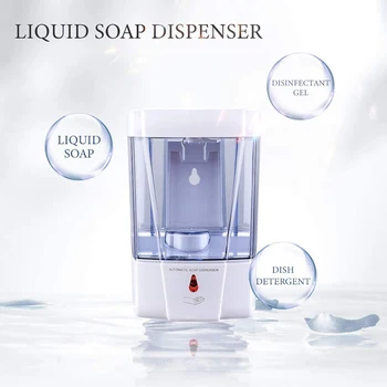 700ml Automatic Liquid Soap Dispenser Wall Mounted Sensor Hand Washing Container for Household Bathroom Ornaments
700ml Automatic Liquid Soap Dispenser Wall Mounted Sensor Hand Washing Container for Household Bathroom Ornaments