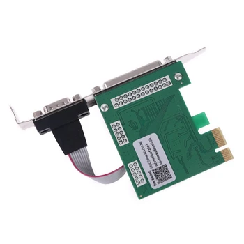 AX99100 1P1S RS232 Serial Parallel Port DB25 25Pin PCIE Riser Card PCI-E Express 
AX99100 1P1S RS232 Serial Parallel Port DB25 25Pin PCIE Riser Card PCI-E Express