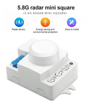 Smart Switch Mini Microwave Light Control Sensor Switch Dimming Sensitivity Adjustment Delay Motion Detection Light Controller
Smart Switch Mini Microwave Light Control Sensor Switch Dimming Sensitivity Adjustment Delay Motion Detection Light Controller