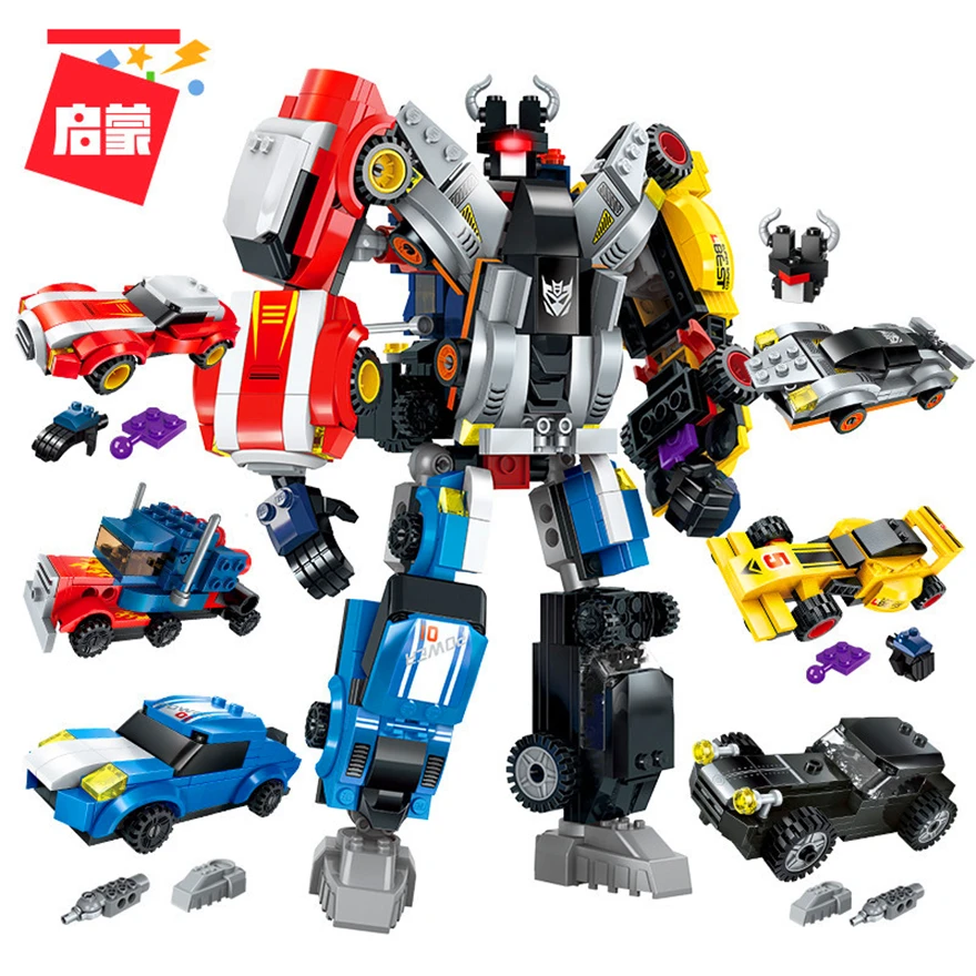 ENLIGHTEN 1409 6 In 1 Action Mecha Transformation Robot Building Blocks Brick Compatible Playmobil Toys For Children
ENLIGHTEN 1409 6 In 1 Action Mecha Transformation Robot Building Blocks Brick Compatible Playmobil Toys For Children