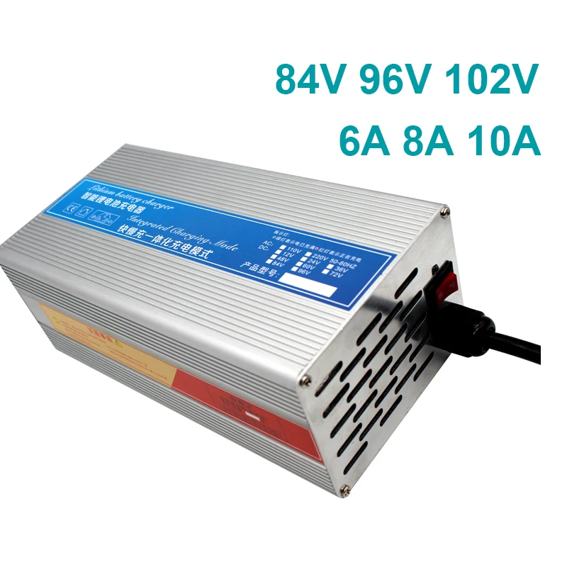 

84v 96v 108v charger 84V 6A 96.6V 126V 102.2v 96.6V 8A 116.8V 92.4v 117.6v 134.4v 100.8V for lifepo4 lithium ion battery
