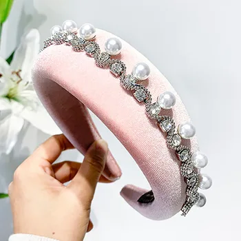 2019 Fashion Korean Acrylic Fabric Solid Color Knotted Freshwater Pearl Embellishment Women Personality Popular Family Headband 
2019 Fashion Korean Acrylic Fabric Solid Color Knotted Freshwater Pearl Embellishment Women Personality Popular Family Headband