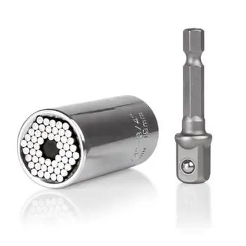 2Pcs Multi-function Universal Socket Wrench 7-19mm Wrench Adapter Hand Tools 4XFD
2Pcs Multi-function Universal Socket Wrench 7-19mm Wrench Adapter Hand Tools 4XFD