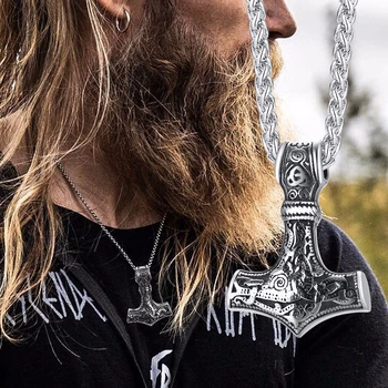 NORDIC VIKINGS MJöLNIR HAMMER OF THOR PENDANT STAINLESS STEEL ANIMAL VIKING MJOLNIR NECKLACE TALISMAN
NORDIC VIKINGS MJöLNIR HAMMER OF THOR PENDANT STAINLESS STEEL ANIMAL VIKING MJOLNIR NECKLACE TALISMAN
