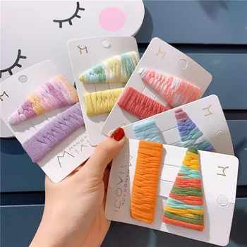 Lovely Princess New Childrens Rainbow Stripe Hairpin Simple Bb Clip Edge Headdress Two Piece Set Hair Accesoires Hair Clip Set 
Lovely Princess New Childrens Rainbow Stripe Hairpin Simple Bb Clip Edge Headdress Two Piece Set Hair Accesoires Hair Clip Set