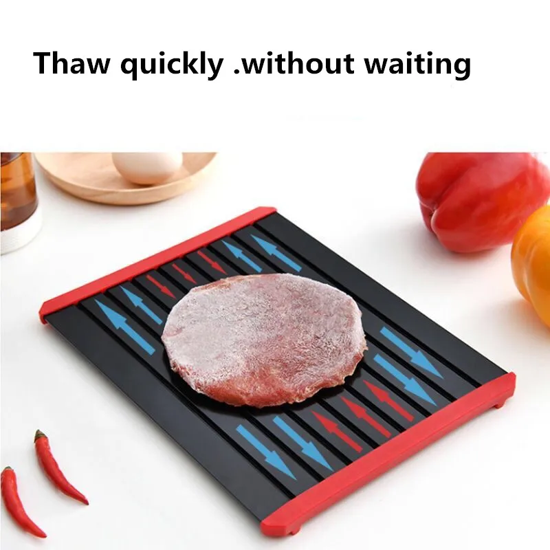 Fast Defrosting Tray Thaw quickly Food Meat Fruit Quick Defrosting Plate Board Home Kitchen Defrost Supplies 3 Sizes
Fast Defrosting Tray Thaw quickly Food Meat Fruit Quick Defrosting Plate Board Home Kitchen Defrost Supplies 3 Sizes