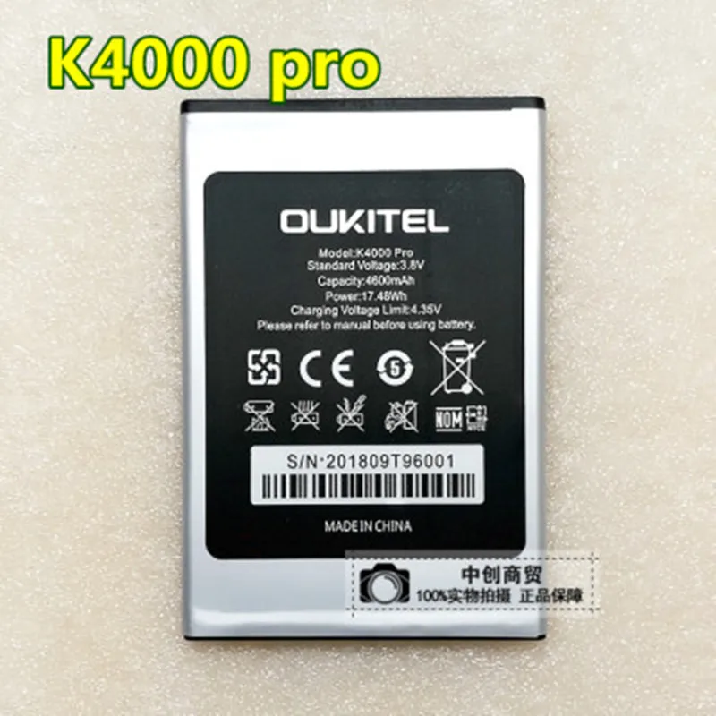 Аккумулятор Oukitel K4000, 4000 мА ч, для смартфонов Oukitel K4000 /Oukitel K4000 pro
Аккумулятор Oukitel K4000, 4000 мА ч, для смартфонов Oukitel K4000 /Oukitel K4000 pro