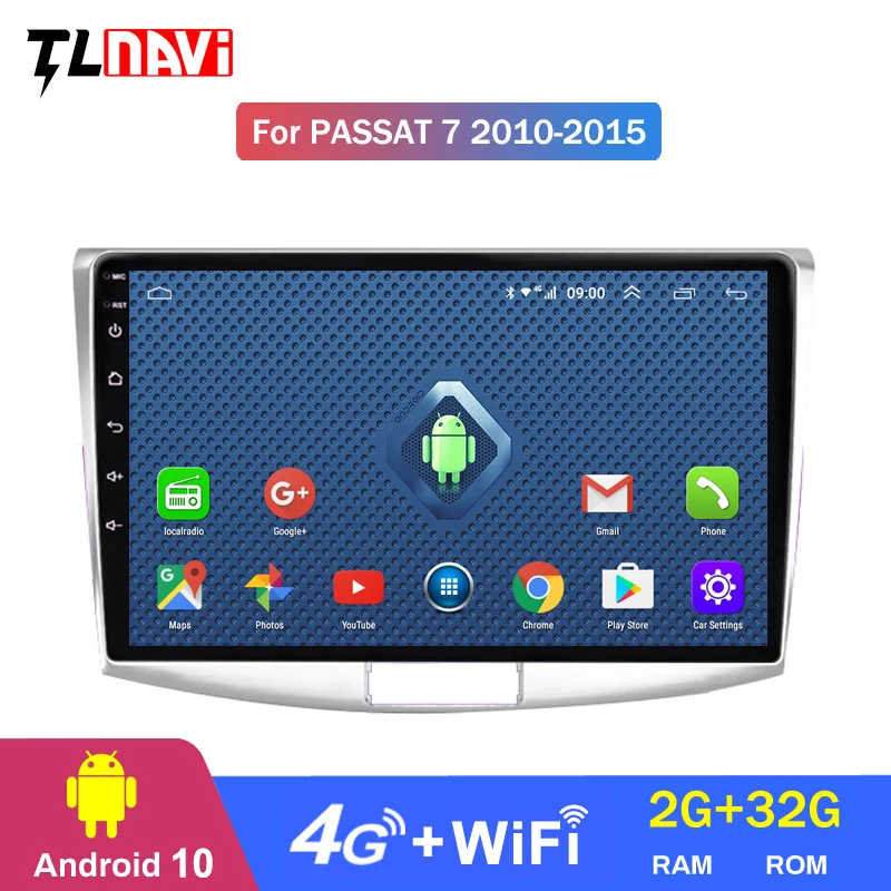 4G LTE 2G ОЗУ 10 1 дюймов Android Автомобильная gps навигация для 1Volkswagen magotan CC passat 7 B7 2012 2018