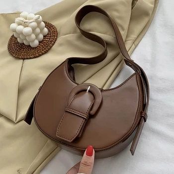 Semicircle Small PU Leather Shoulder Bags For Women Simple Solid Color Armpit Bag Female Handbags Travel Lady Fashion Purses
Semicircle Small PU Leather Shoulder Bags For Women Simple Solid Color Armpit Bag Female Handbags Travel Lady Fashion Purses