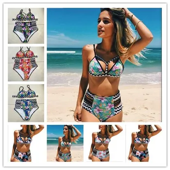 2020 New Swimwear European and American Printing High Waist BIKINI Swimwear Sexy Split Bikini Swimwear
2020 New Swimwear European and American Printing High Waist BIKINI Swimwear Sexy Split Bikini Swimwear