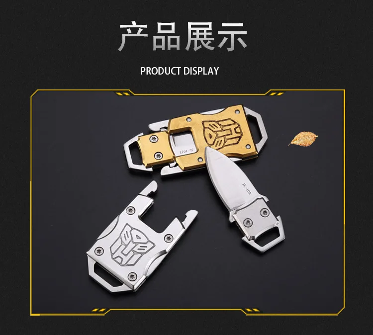 Multifunctional Mini Folding Knife Portable Tactical Multifunction Outdoor Survival Knife Transformers Autobot Pattern
Multifunctional Mini Folding Knife Portable Tactical Multifunction Outdoor Survival Knife Transformers Autobot Pattern