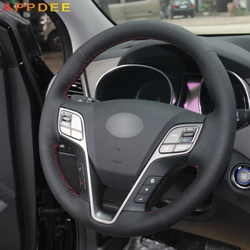 DIY Car steering wheel cover Artificial Leather for HYUNDAI Santa Fe 2013 Grand ix45 Accessories interior
DIY Car steering wheel cover Artificial Leather for HYUNDAI Santa Fe 2013 Grand ix45 Accessories interior