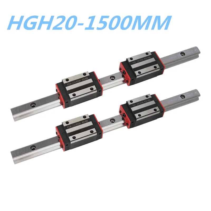NEW 20mm Type 2PCS linear guide rail HGR20-1500mm long with 4 pcs of linear block carriage HGH20CA/HGW20CC hgh20 CNC parts
NEW 20mm Type 2PCS linear guide rail HGR20-1500mm long with 4 pcs of linear block carriage HGH20CA/HGW20CC hgh20 CNC parts