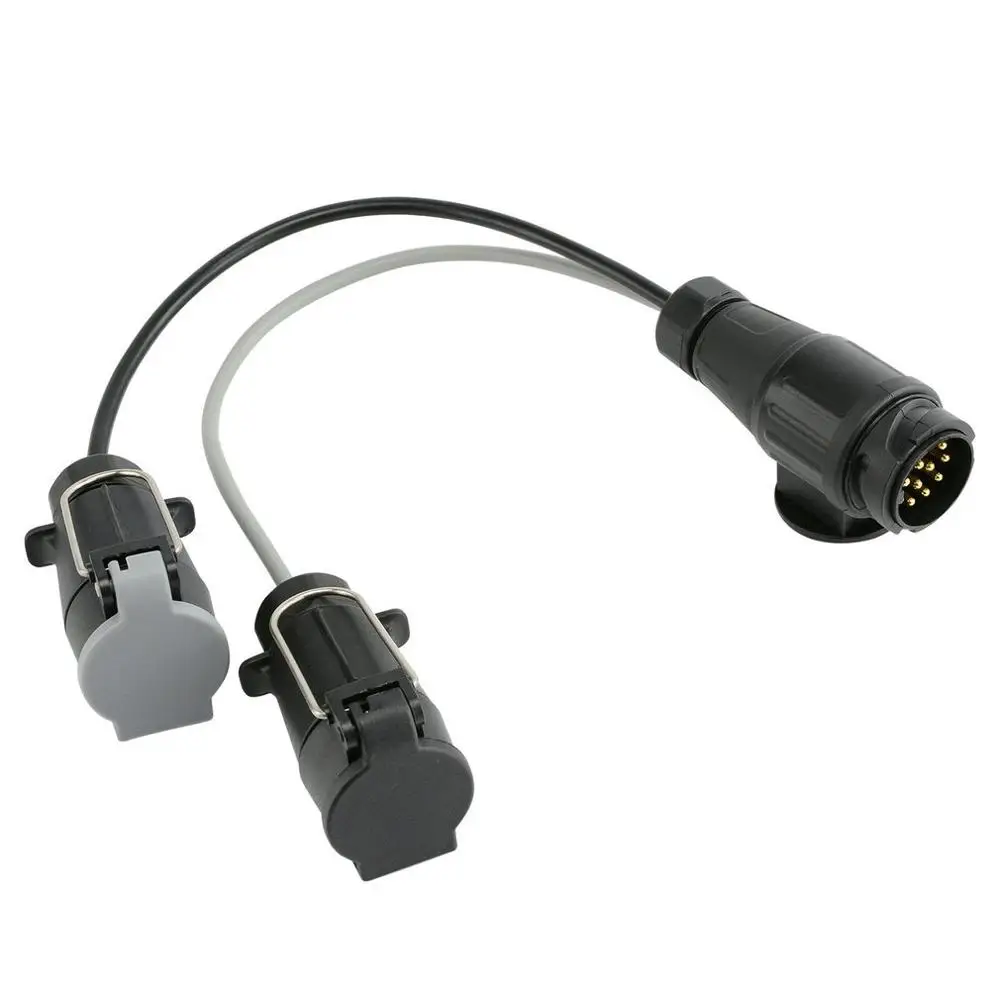12V 13 Pin to 7 Pin Adaptor Trailer Extension Lead Caravan Towing Socket Plug Board Connectors Waterproof Car Accessories
12V 13 Pin to 7 Pin Adaptor Trailer Extension Lead Caravan Towing Socket Plug Board Connectors Waterproof Car Accessories