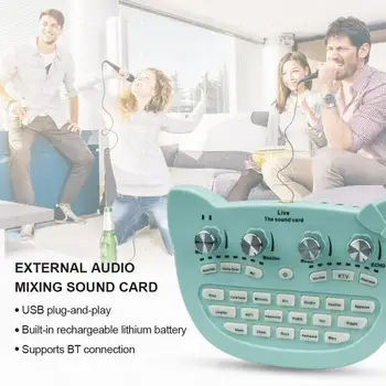 Audio Mixer Mode Live Sound Card Sound Mixer Board For Live Streaming, Voice Changer Sound Card With Multiple Sound Effects
Audio Mixer Mode Live Sound Card Sound Mixer Board For Live Streaming, Voice Changer Sound Card With Multiple Sound Effects