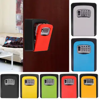 Wall Mounted 4 Digit Combination Password Code Lock Safe Key Storage Holder Box keys storage box keys home organizer Container
Wall Mounted 4 Digit Combination Password Code Lock Safe Key Storage Holder Box keys storage box keys home organizer Container