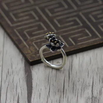 Thai Silver Playing Beautiful Personality Lotus Open Ring Ring Retro Lotus Ring S925 Sterling Silver Jewelry
Thai Silver Playing Beautiful Personality Lotus Open Ring Ring Retro Lotus Ring S925 Sterling Silver Jewelry