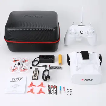 EMAX Tinyhawk Brushless 75mm FPV RC Racing Drone BNF 4 in 1 3A ESC Mini Quadcopter Aircraft with Goggle Remote Controller
EMAX Tinyhawk Brushless 75mm FPV RC Racing Drone BNF 4 in 1 3A ESC Mini Quadcopter Aircraft with Goggle Remote Controller