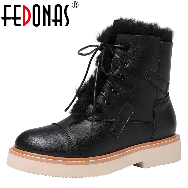 FEDONAS Warm Short Boots Women Autumn Winter Genuine Leather Casual Basic Shoes Woman Side Zipper Cross- Tied Ankle Boots 
FEDONAS Warm Short Boots Women Autumn Winter Genuine Leather Casual Basic Shoes Woman Side Zipper Cross- Tied Ankle Boots