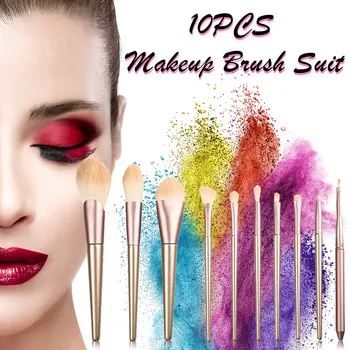 10PCS Makeup Brushes Tool Set Cosmetic Powder Eye Shadow Foundation Blush Blending Beauty Make Up Wooden Brush d3 
10PCS Makeup Brushes Tool Set Cosmetic Powder Eye Shadow Foundation Blush Blending Beauty Make Up Wooden Brush d3