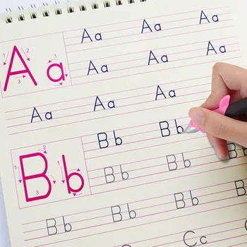 New Reusable Groove Copybook English Alphabet Children's Copybook Practice Words Beginners Learn English Alphabet Exercise Book
New Reusable Groove Copybook English Alphabet Children's Copybook Practice Words Beginners Learn English Alphabet Exercise Book