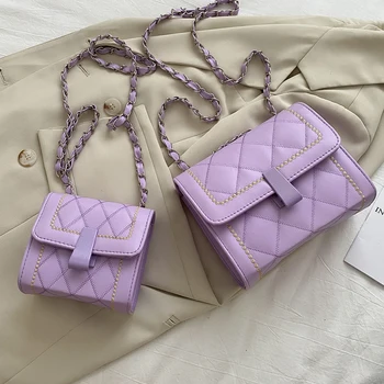 Fashion Lattice Pattern PU Crossbody Handbag Women Hit Color Leather Messenger Bag Female Small Square Flap Travel Shoulder Bags
Fashion Lattice Pattern PU Crossbody Handbag Women Hit Color Leather Messenger Bag Female Small Square Flap Travel Shoulder Bags