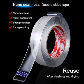 Z02 Nano Double-sided Tape Transparent Strong Adsorption With No trace WashableMagic Tape Sticky Picture Frame Car Interior Fix
Z02 Nano Double-sided Tape Transparent Strong Adsorption With No trace WashableMagic Tape Sticky Picture Frame Car Interior Fix