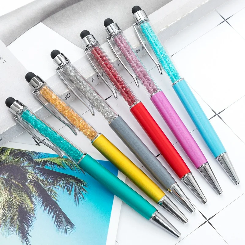 Metal Signing Pen Crystal Ballpoint Pen Luxury Portable Rotating Capacitance Touch Multicolor Ball Pen Advertising Custom Logo
Metal Signing Pen Crystal Ballpoint Pen Luxury Portable Rotating Capacitance Touch Multicolor Ball Pen Advertising Custom Logo