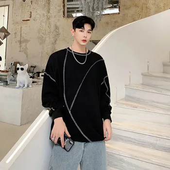 Homens Outono Inverno Stripe Splice Solto Pulôver Ocasional Moletom Com Capuz Casaco Moletom Masculino Mulheres Streetwear Hip H
Homens Outono Inverno Stripe Splice Solto Pulôver Ocasional Moletom Com Capuz Casaco Moletom Masculino Mulheres Streetwear Hip H