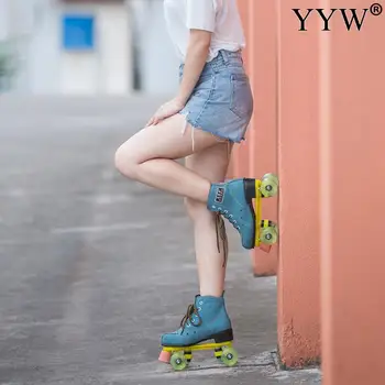Flash Roller Skate Double Line Skates Women Men Adult Rubber Roller Blades Two Line Skate Shoes Patines With Pu 4 Wheels 
Flash Roller Skate Double Line Skates Women Men Adult Rubber Roller Blades Two Line Skate Shoes Patines With Pu 4 Wheels